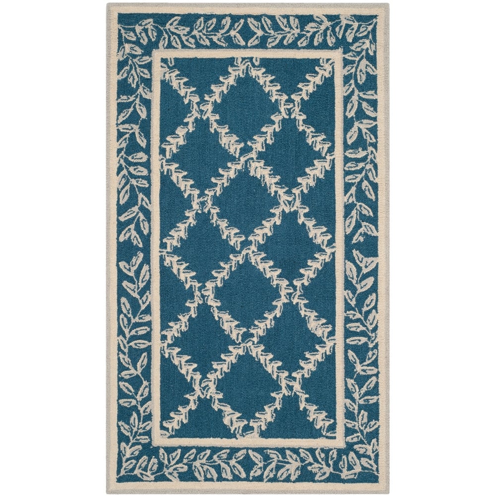 SAFAVIEH Handmade Chelsea Sunstripe Trellis French Country Wool Rug