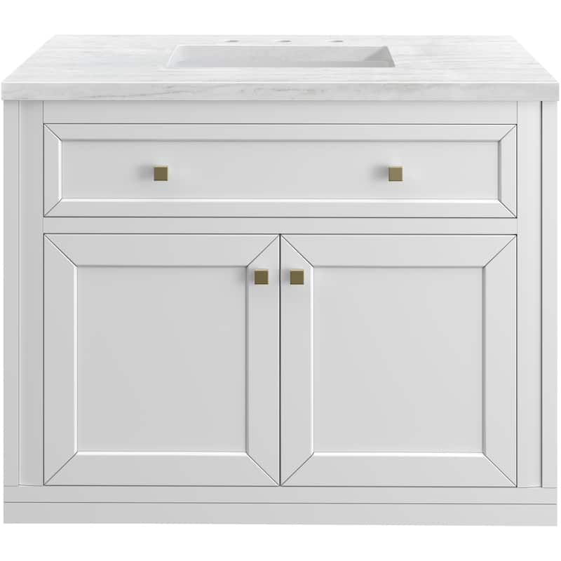 James Martin Vanities 503-V36-3AF Chicago 36" Free Standing Single - Glossy White