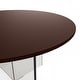 preview thumbnail 14 of 33, Valore Modern Wood Side End Table W Acrylic Base - Round Accent Center Coffee Table for Living Room Bedroom Home Office
