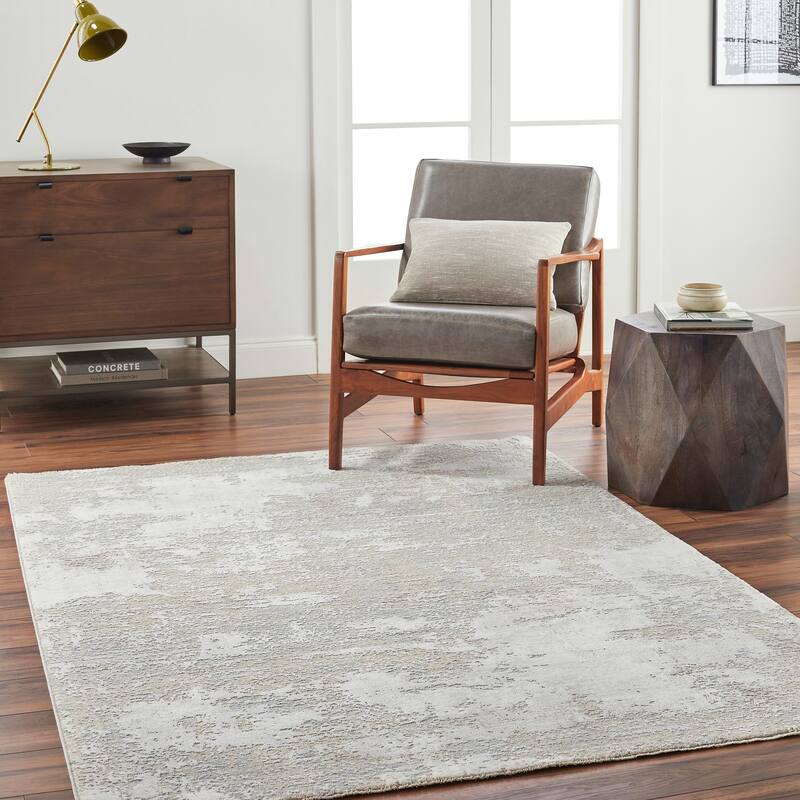 Woodruff Abstract Color Block Area Rug - 12' x 15' - Tan