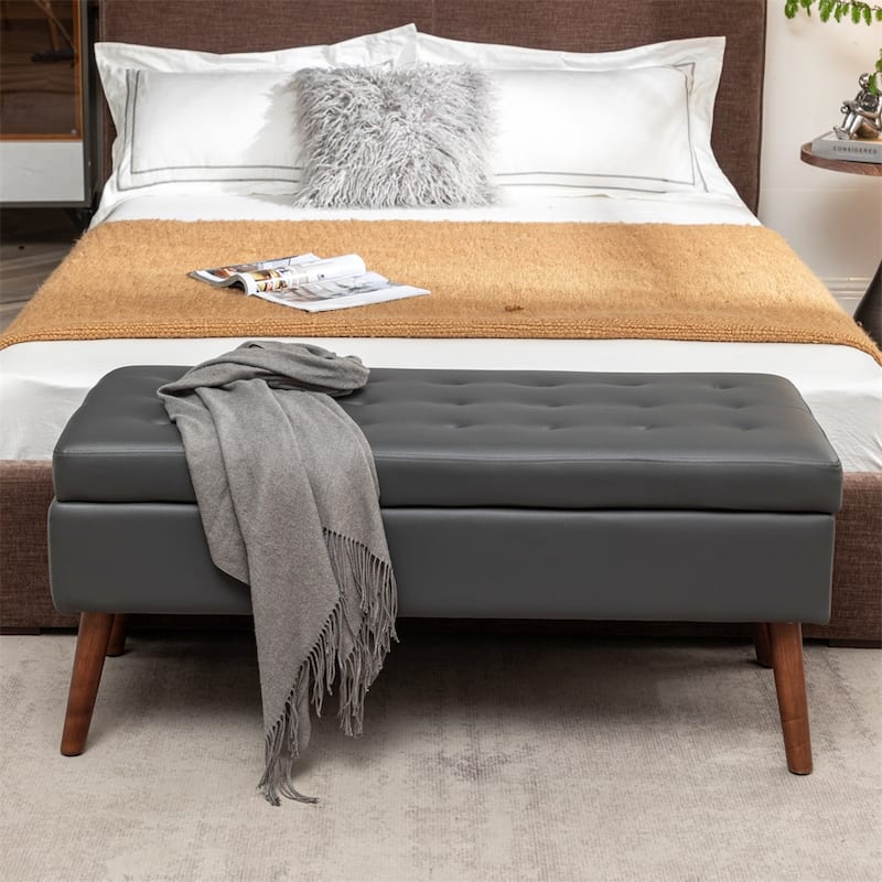 Storage Bench for Bedroom,End of Bed Bench Foot of Bed,Entryway Bench