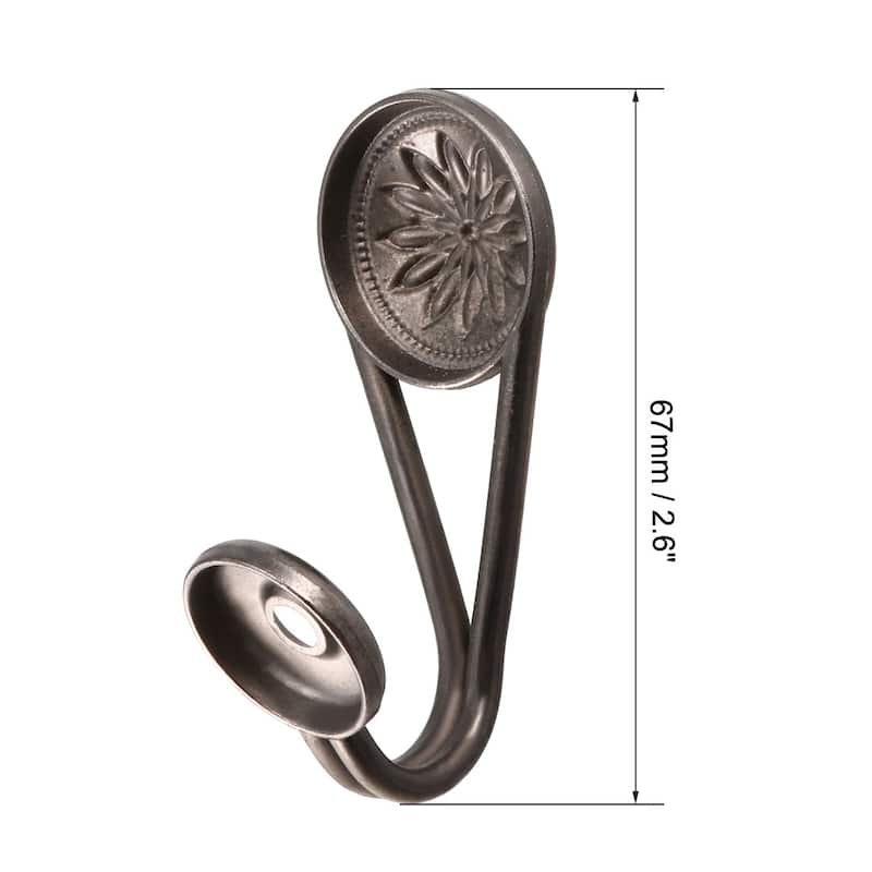 Decorative Curtain Drapery Holdback Bronze 67mm X 30mm X 34mm 2Pcs - Bronze