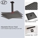 preview thumbnail 18 of 54, YASINU 2 Function Ceiling Mounted Square Rainfall Shower Head Bathroom Shower System Sets