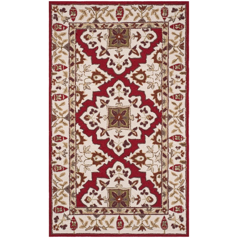 SAFAVIEH Handmade Easy Care Aviad Oriental Rug - 3' x 5' - Ivory/Ivory