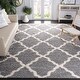 preview thumbnail 20 of 18, SAFAVIEH Dallas Shag Giusy Trellis 1.5-inch Thick Rug - Navy/Ivory - 5' 1" x 7' 6"