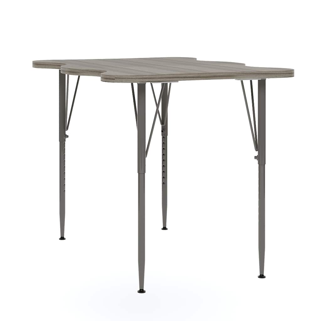 Tot Mate 40" W x 30" D My Place Rectangular Table, Adjustable Height 21" to 30", Ready-To-Assemble
