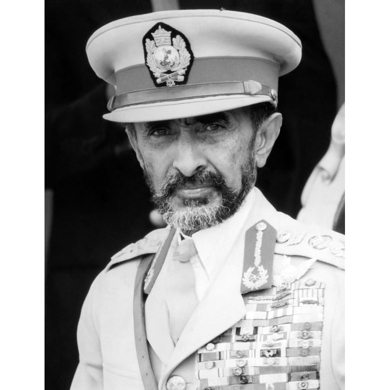 Monarchs Haile Selassie First Wall Mural by Wallmonkeys Peel and Stick Graphic WM291011 60 in H x 40 in W 