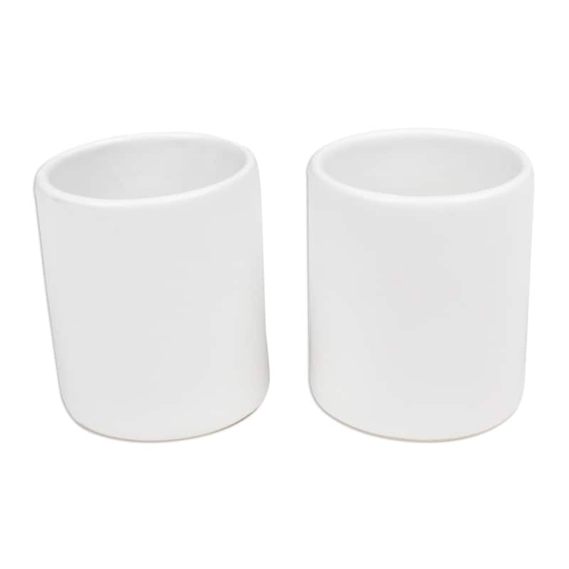 Novica Handmade Enjoy The Day Ceramic Cups (Pair)