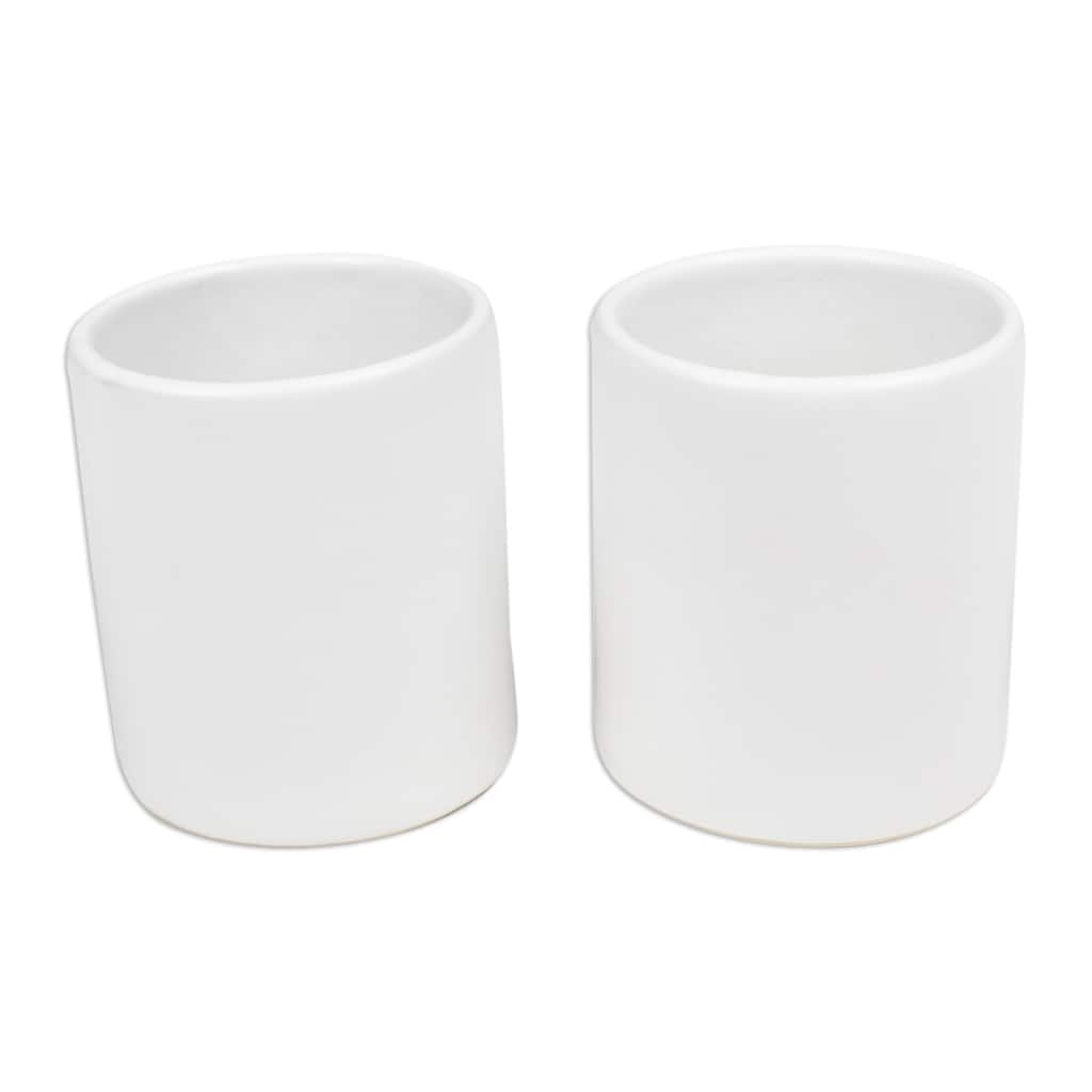 Novica Handmade Enjoy The Day Ceramic Cups (Pair)