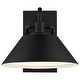 preview thumbnail 8 of 10, Access Lighting Avalon Small Outdoor LED Wall Sconce - Black Finish