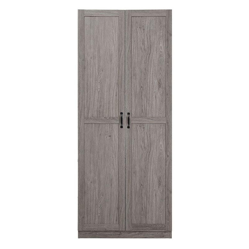 Manhattan Comfort Hopkins Modern 7 Shelf Freestanding Storage Closet
