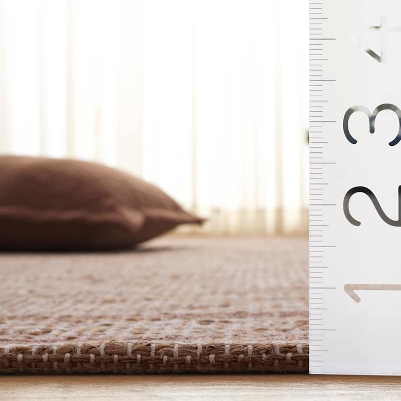 SAFAVIEH Handmade Saffron Lubke Jute & Chenille Rug