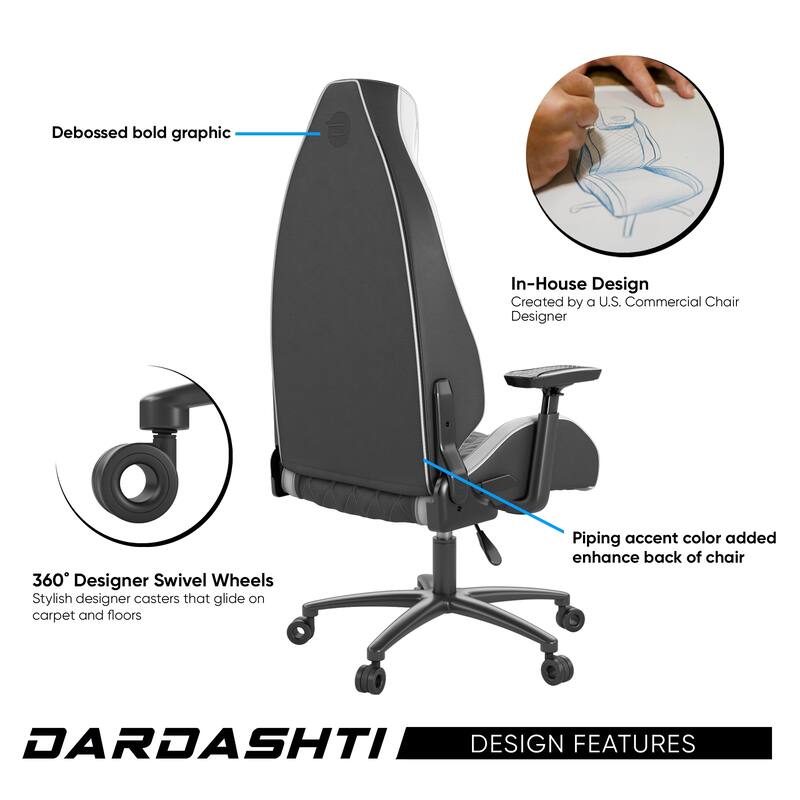 Adjustable Height Gaming Chair , Arctic White Bed Bath & Beyond