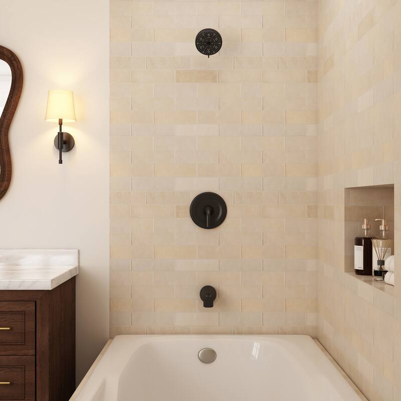 1-Handle Wall Mount Shower Valve Trim Kit for MOEN Tub/Shower Faucets (Valve Not Included)