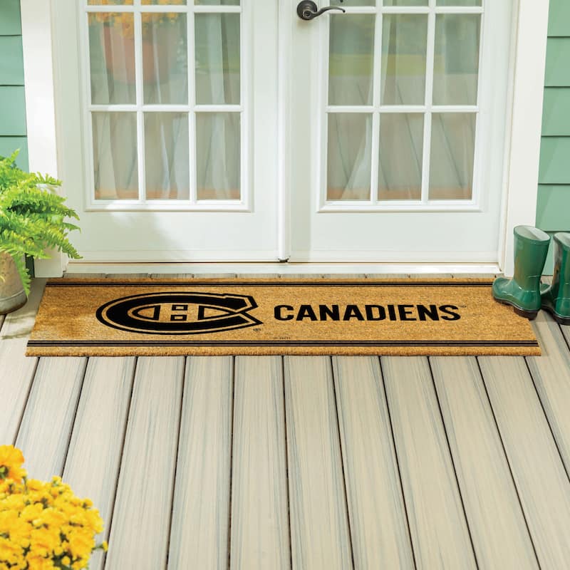 Montreal Canadiens Monochrome Indoor/Outdoor Coir Door Mat
