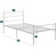 preview thumbnail 35 of 38, VECELO 14 Inch Twin Size Metal Platform Bed Frame,Kids Bed Set of 2, Bed Frame Set of 2