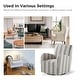 preview thumbnail 15 of 31, HULALA HOME Pancy Traditional Swivel Armchair with Jacobean Strip Pattern Set of 2