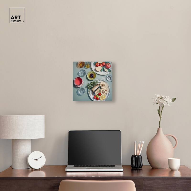 Sea Feast Canvas by Art Remedy, Gallery Wrapped
