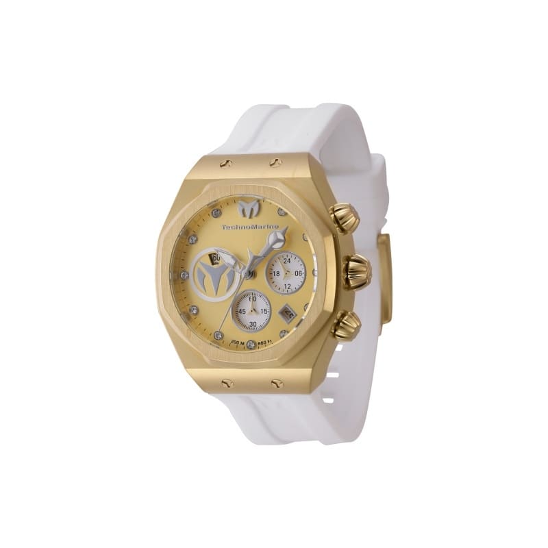Technomarine Women's TM-523008 Reef Quartz Silver, Gold Dial Watch