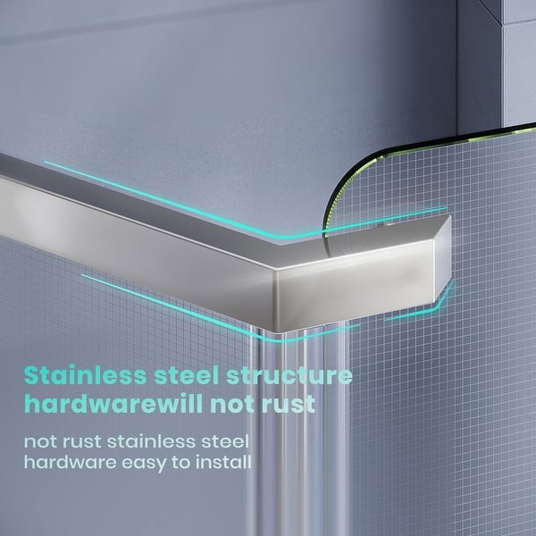 8 in. W Elegant Corner Shelf in Chrome 8 in. W Elegant Corner Shelf in Chrome