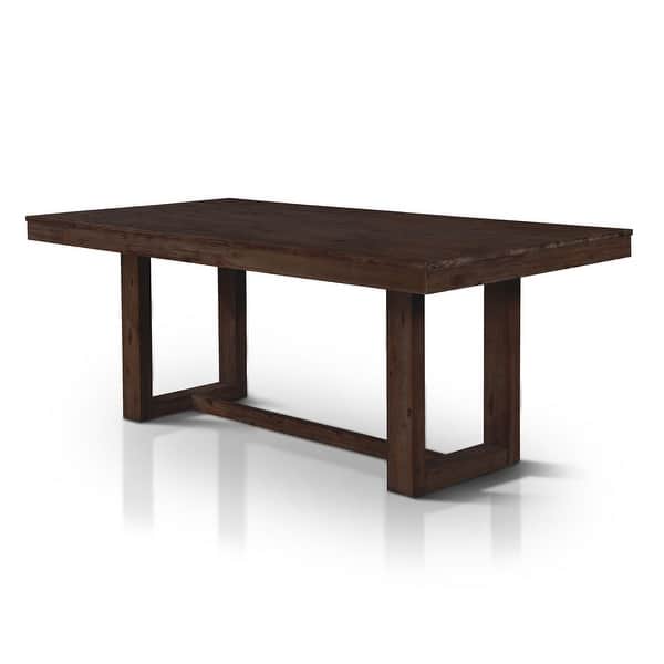 Shop Furniture Of America Treville Rustic Plank Style Dining Table On Sale Overstock 20470312 Oak