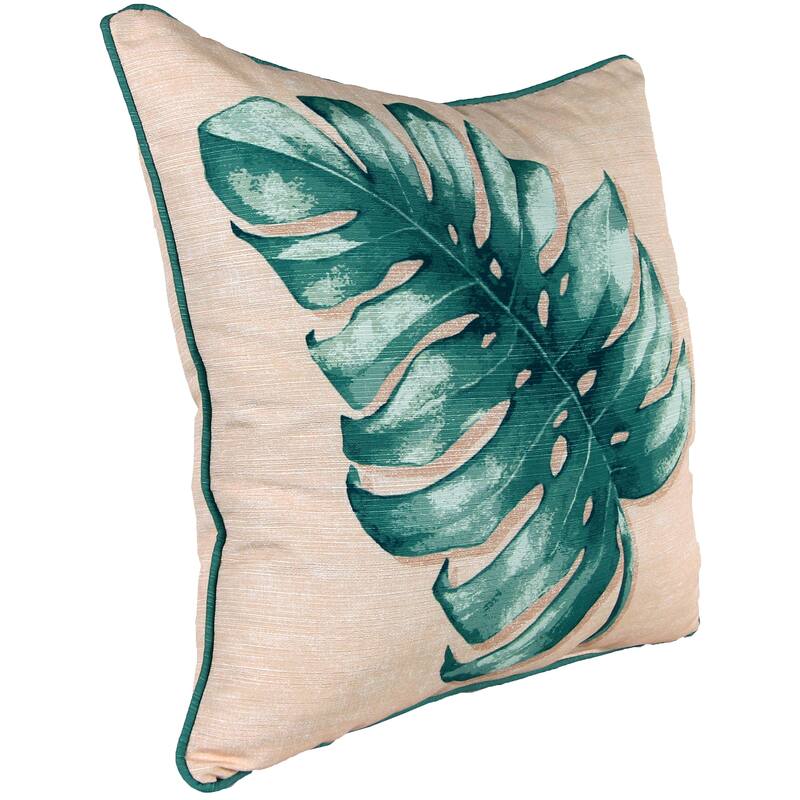 20" x 20" Plaid Indoor Throw Pillow with Welt