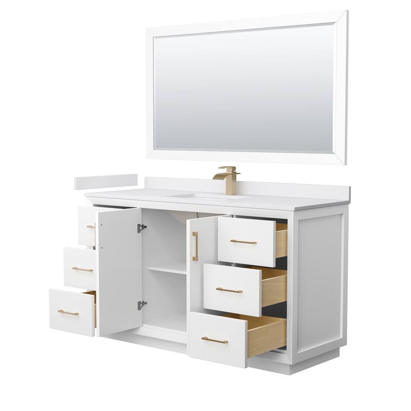 Wyndham Collection WCF414160S-VCA-UNSM58 Strada 60" Free Standing