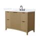 Option Natural Oak / White Cultured Marble Top / Matte