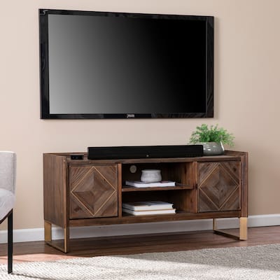 SEI Furniture Arverly Reclaimed Wood Media TV Stand