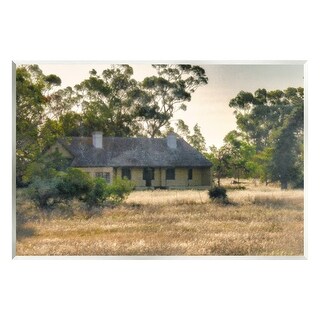 Stupell Rural Cabin Grassy Landscape Wall Plaque Art by Lil' Rue - Bed ...