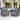 High Back Outdoor Patio Chairs Blue Cushion