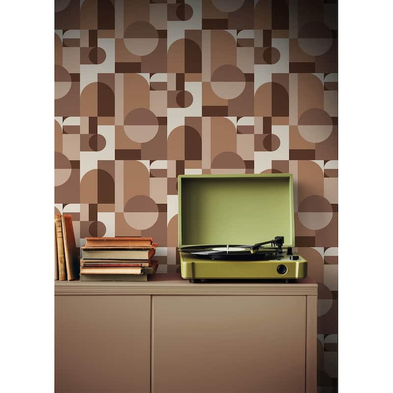 Very Gay Paint Boxanne Tan Peel and Stick Wallpaper