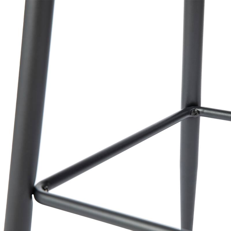 Glitzhome Set of 2 or 4 Modern Fabric Swivel Counter or High Bar Stool with Tapered Metal Legs