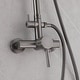 preview thumbnail 24 of 58, Outdoor 10 Inch Round Rain Shower Set with Handheld Shower (Adjustable Slider)