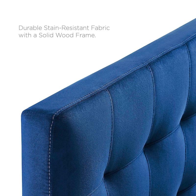Copper Grove Worishofen Full-size Tufted Velvet Headboard