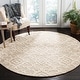 preview thumbnail 64 of 86, SAFAVIEH Handmade Blossom Linna Modern Floral Wool Rug 4' Round - Grey/Ivory - Round