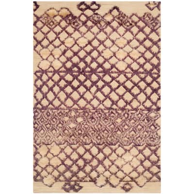 SAFAVIEH Couture Hand-knotted Santa Fe Liesa Modern Wool Rug