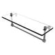 preview thumbnail 50 of 55, Allied Brass 16 Inch Glass Vanity Shelf with Integrated Towel Bar 16 - Matte Gray