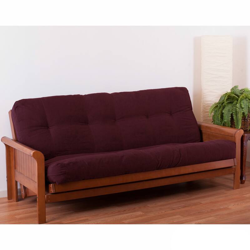 Porch & Den Guthrie 8-inch Queen-size Futon Mattress - Burgundy