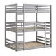 preview thumbnail 23 of 22, Middlebrook Browning Solid Wood Twin Triple Bunk Bed