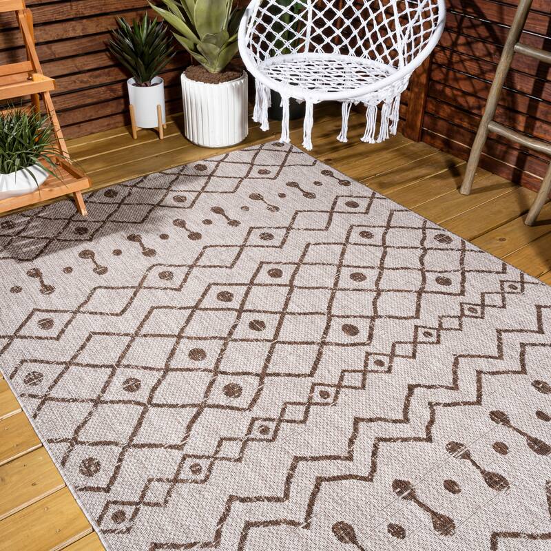 JONATHAN Y Tokay Tribal Bohemian Indoor/Outdoor Area Rug