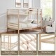 preview thumbnail 4 of 28, Full over Full Bunk Bed with Ladder,Wooden Bunk Bed with High Guardrail and Ladder for Kids, Teens, Dorm Rooms, and Guest Rooms