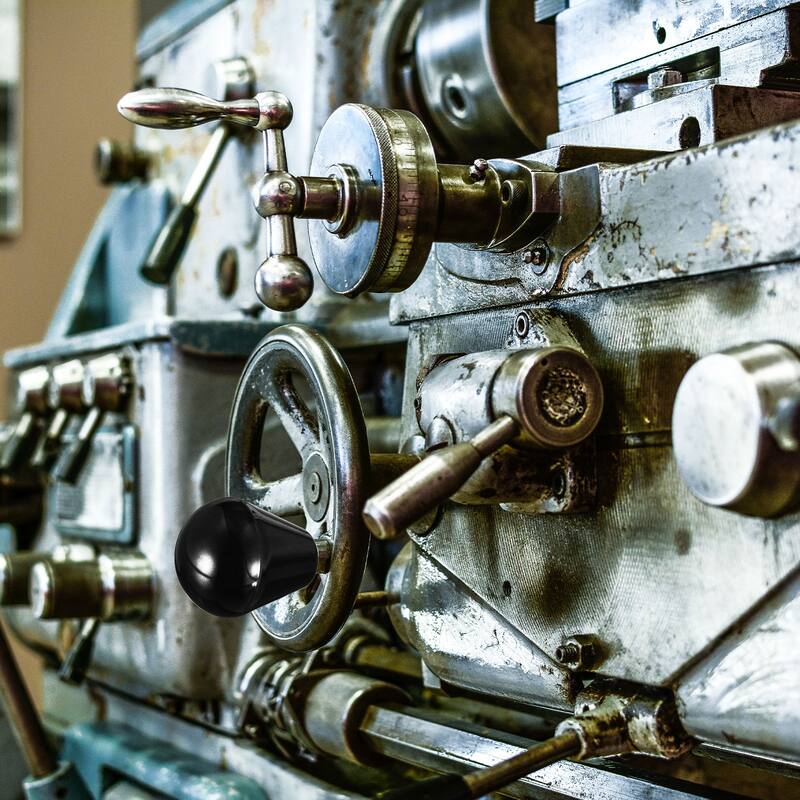 Female Threaded Hand Oval Insert Handles for Mechanical - Black