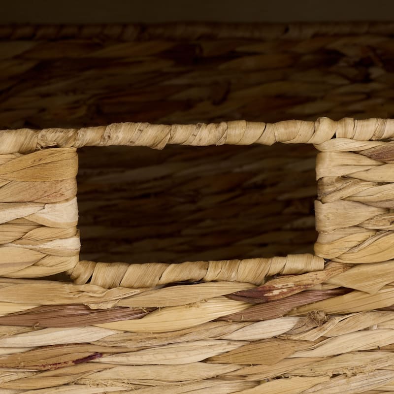 SAFAVIEH Euphemia Brown Woven Storage Basket Bench - 33.5" x 16.1" x 19.9" - 34"W x 16"D x 20"H