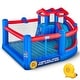 preview thumbnail 1 of 11, Sunny & Fun Inflatable Hoop N’ Slide Park Blue