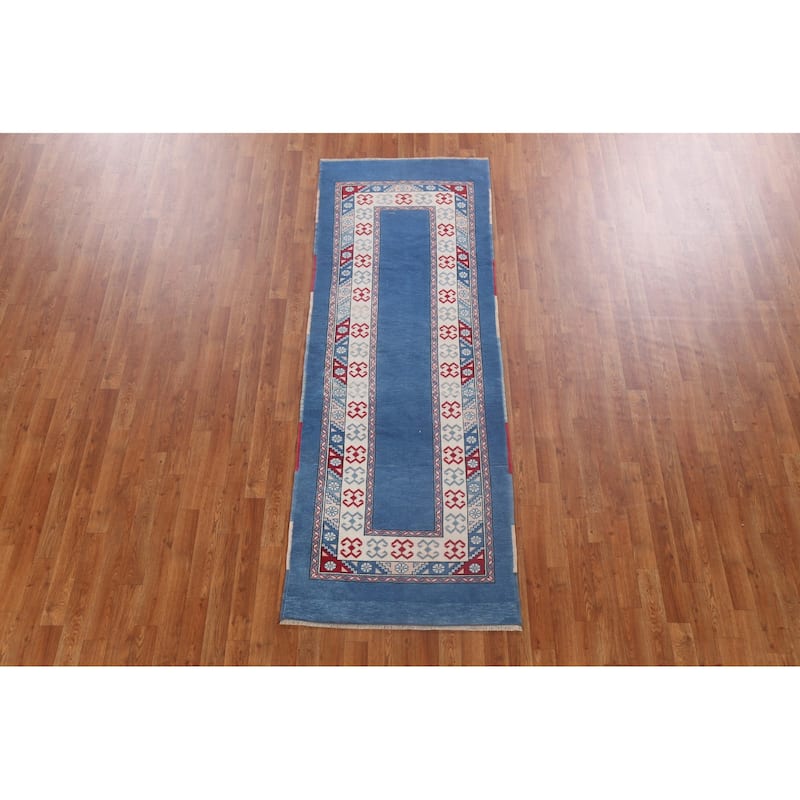 Traditional Oushak Turkish Oriental Runner Rug Handmade Wool Carpet - 2'10" x 8'0"