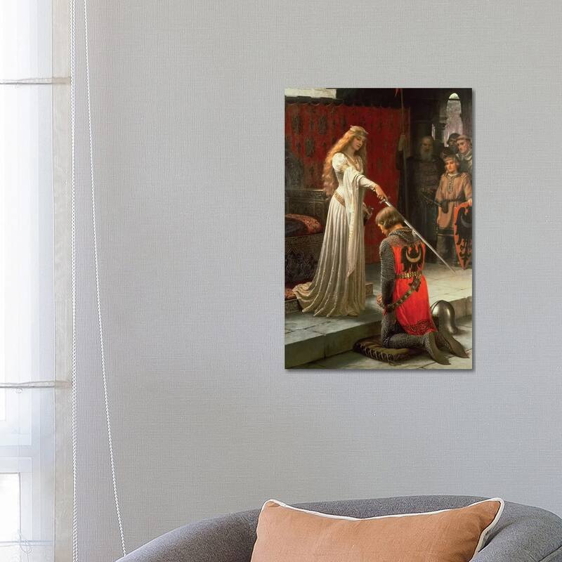 iCanvas "The Accolade, 1901 " by Edmund Blair Leighton Canvas Print - 26x18x1.5