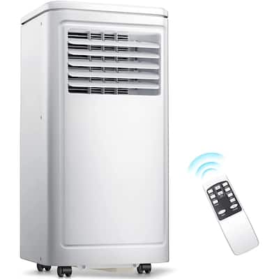 Portable Air Conditioner 8500 BTU, Remote Control, Cools 250sq. ft, Quiet Operation,Window Fan,24H Timer, 2 Fan Speed