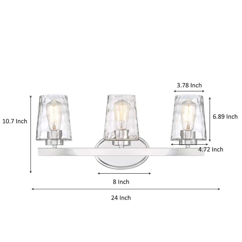 Acroma Modern Bathroom Vanity Light with Art Glass - N/A