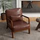 Option Coffee/PU/Brown Wood
